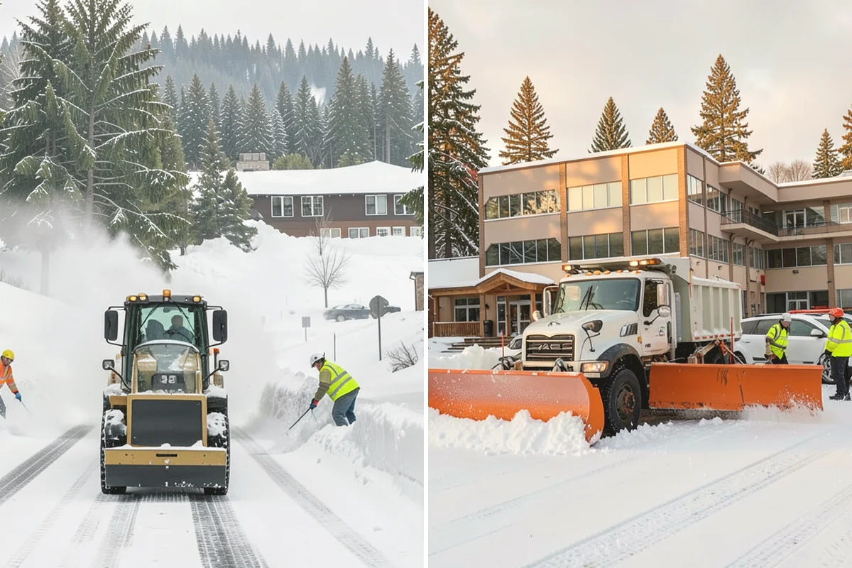 Townhome Snow Removal in Black Diamond, King County, WA - We map shared access, unit boundaries, and staging areas