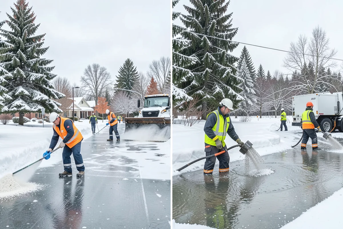 Townhome Snow Removal in Bonney Lake, Pierce County, WA - We map shared access, unit boundaries, and staging areas