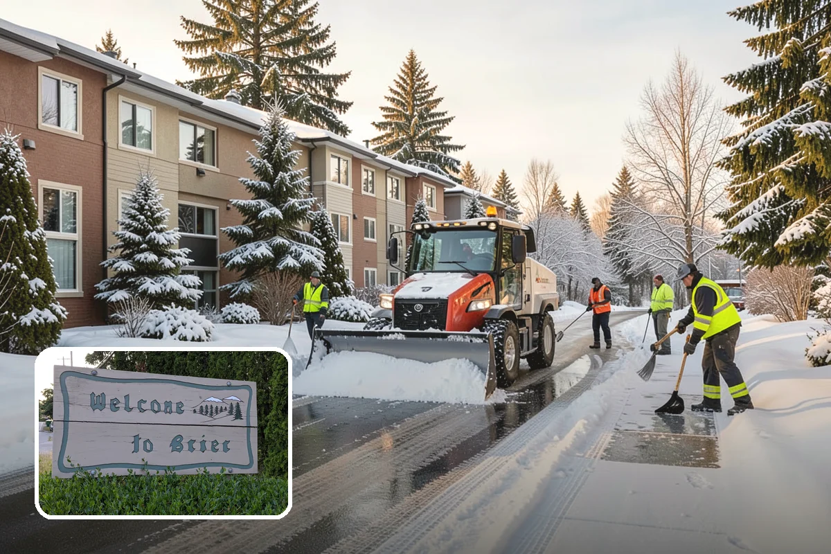 Townhome Snow Removal in Brier, Snohomish County, WA - Coordinates clearing across shared driveways and entries