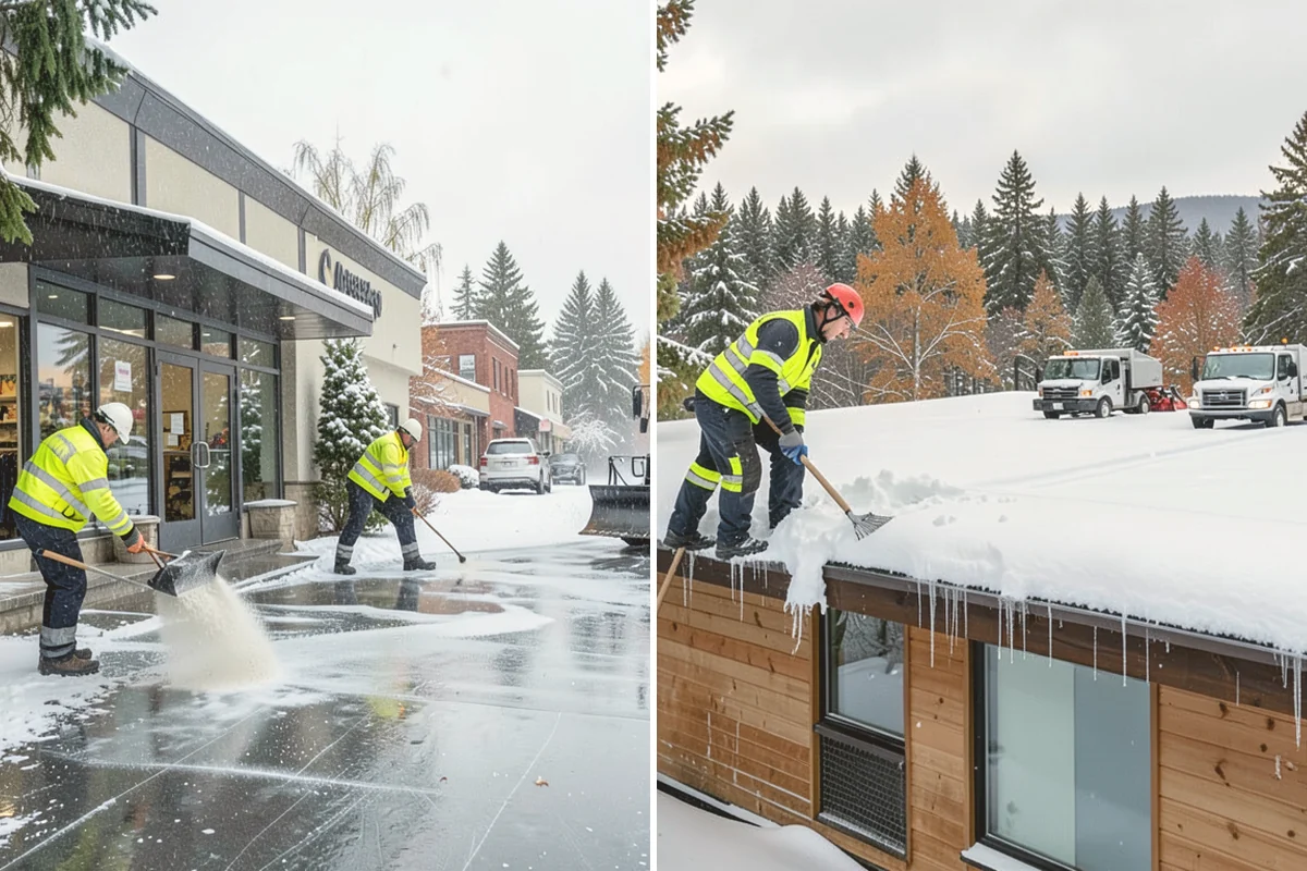 Townhome Snow Removal in Brier, Snohomish County, WA - We map shared access, unit boundaries, and staging areas