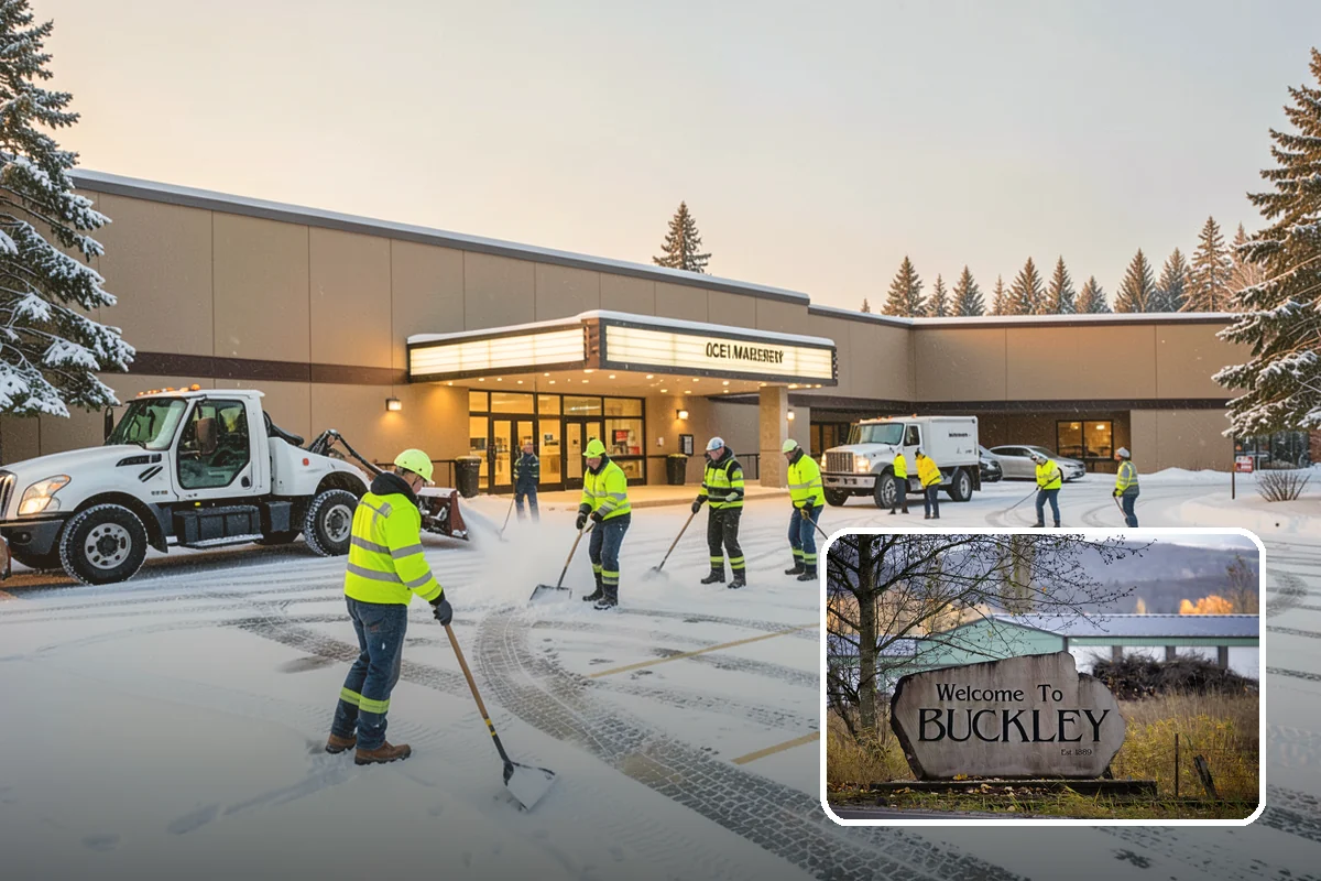 Townhome Snow Removal in Buckley, Pierce County, WA - Coordinates clearing across shared driveways and entries
