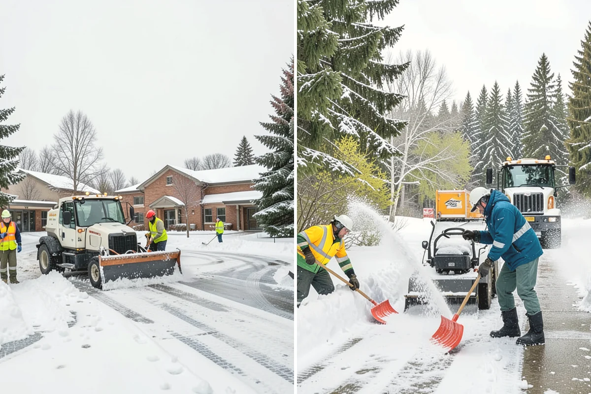 Townhome Snow Removal in Burien, King County, WA - We map shared access, unit boundaries, and staging areas
