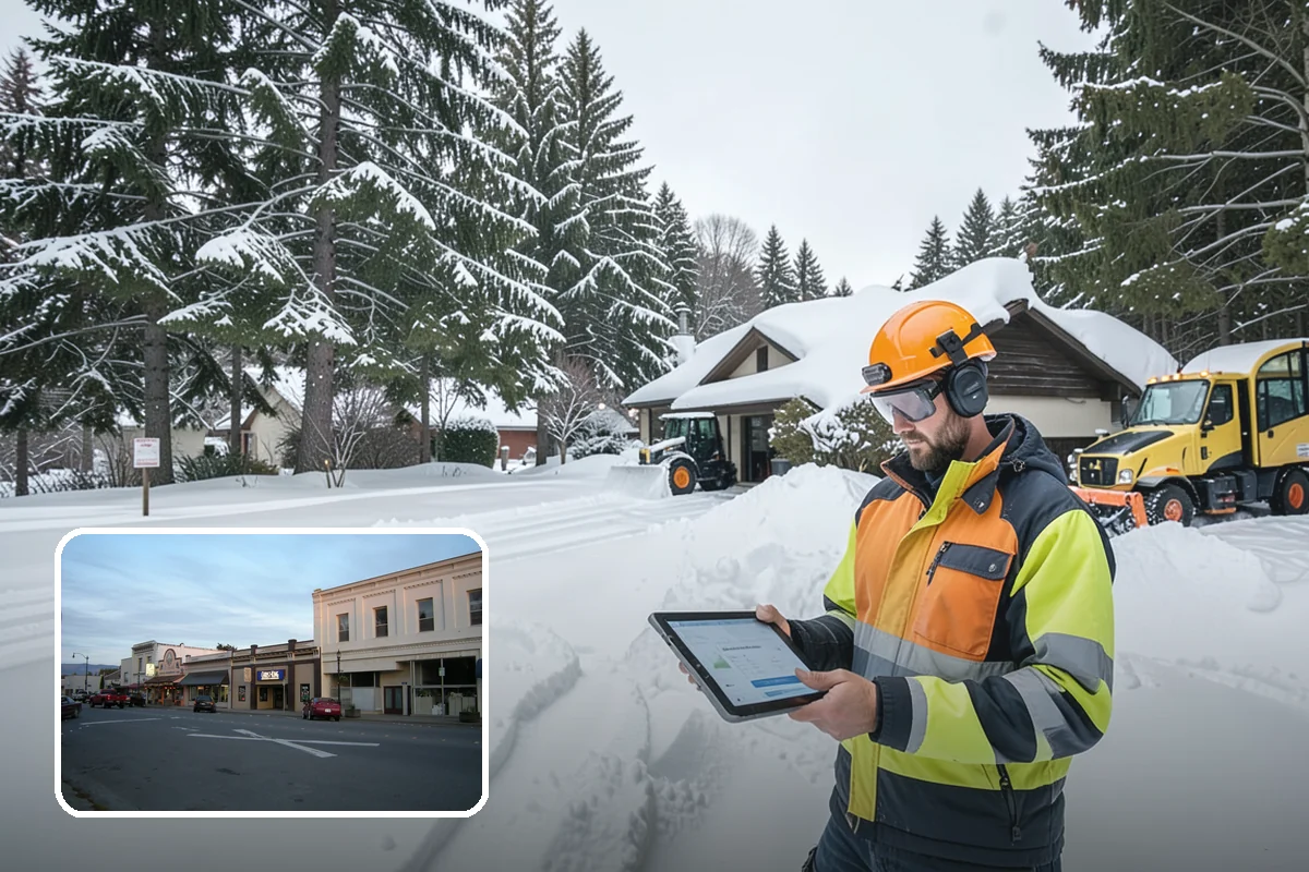 Townhome Snow Removal in Burlington, Skagit County, WA - Coordinates clearing across shared driveways and entries