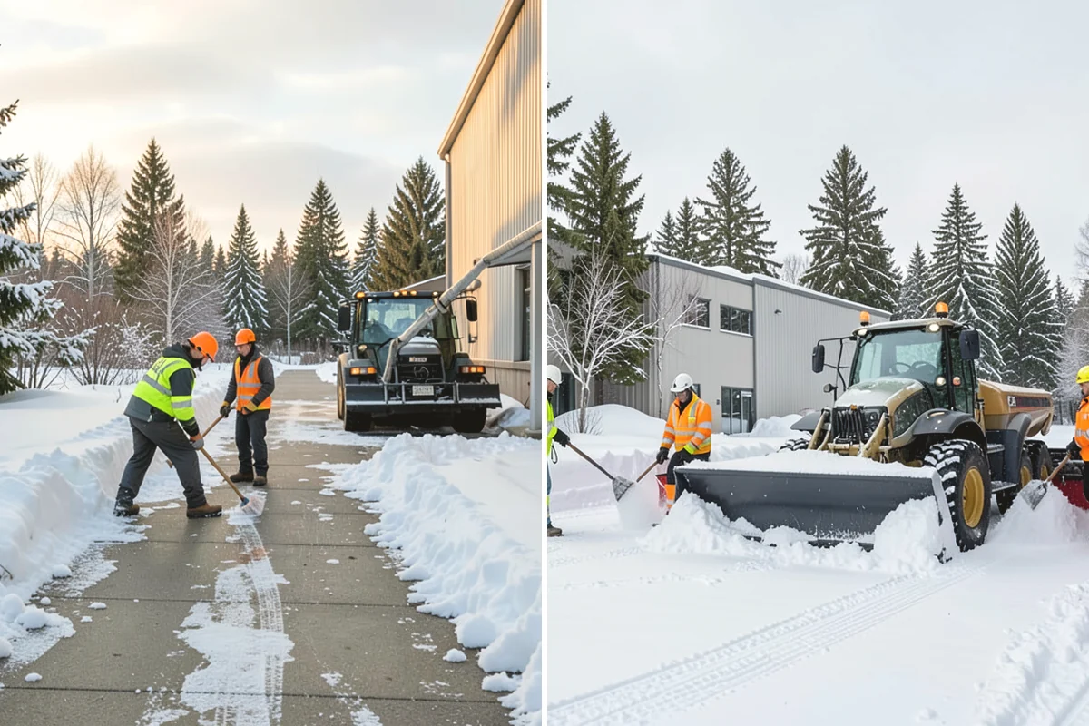 Townhome Snow Removal in Burlington, Skagit County, WA - We map shared access, unit boundaries, and staging areas