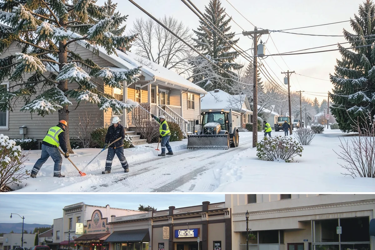 Townhome Snow Removal in Burlington, Skagit County, WA - Townhome clusters need prompt clearing with each lowland snowfall and follow-up treatment through the freeze-thaw days that...