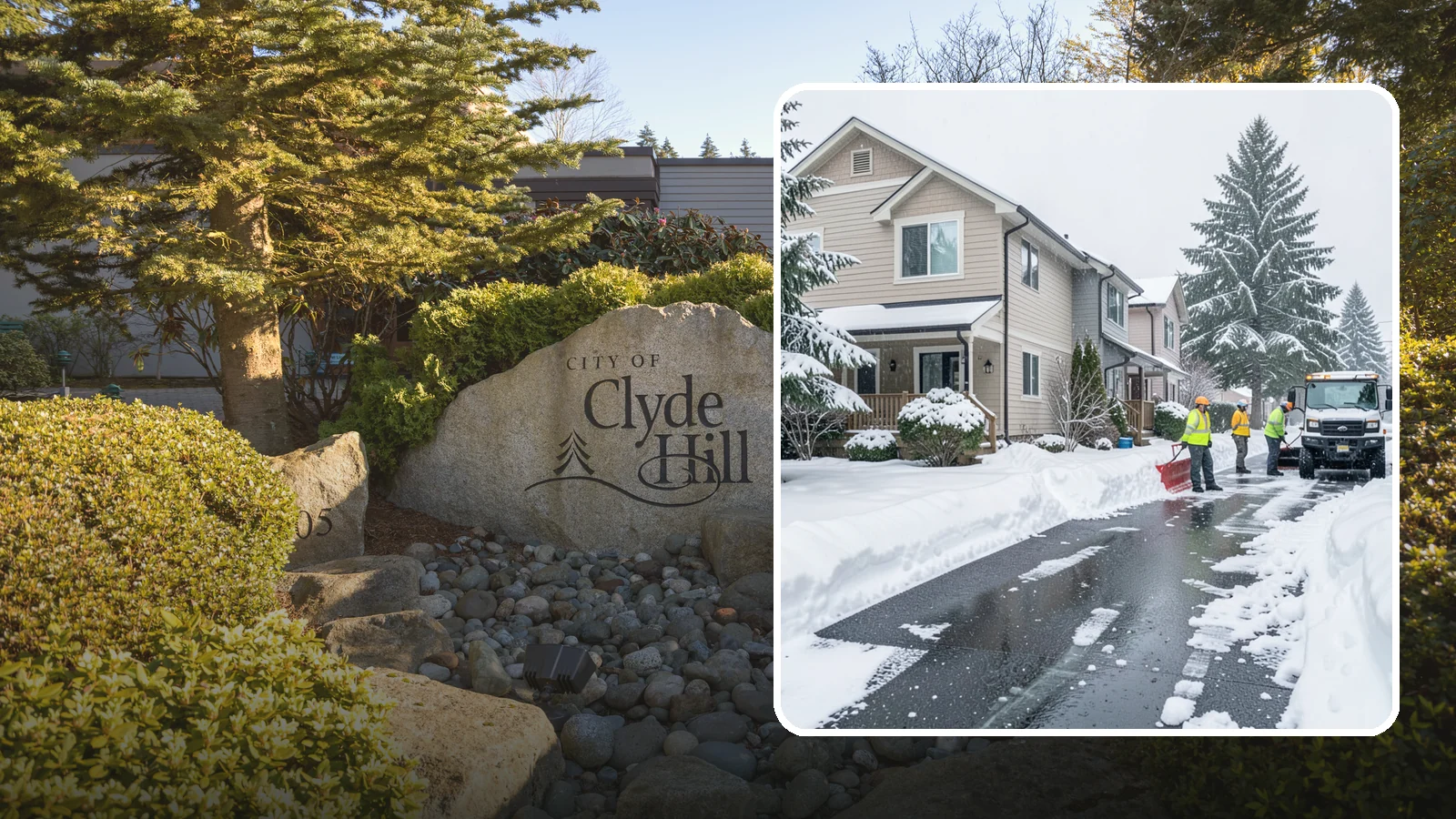 Townhome Snow Removal in Clyde Hill, King County, WA - We clear driveways, shared entries, and walkways for Western Washington townhomes where tight lots and shared access demand...