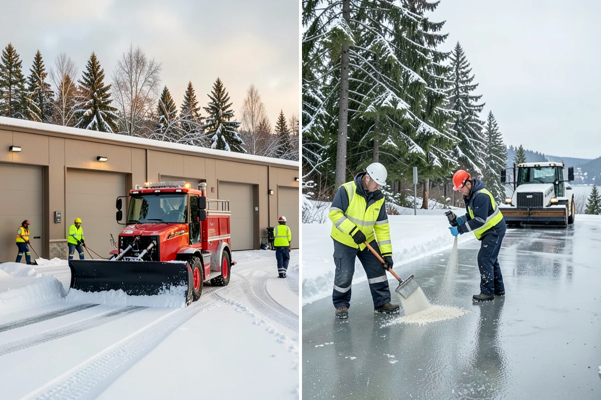 Townhome Snow Removal in Clyde Hill, King County, WA - We map shared access, unit boundaries, and staging areas