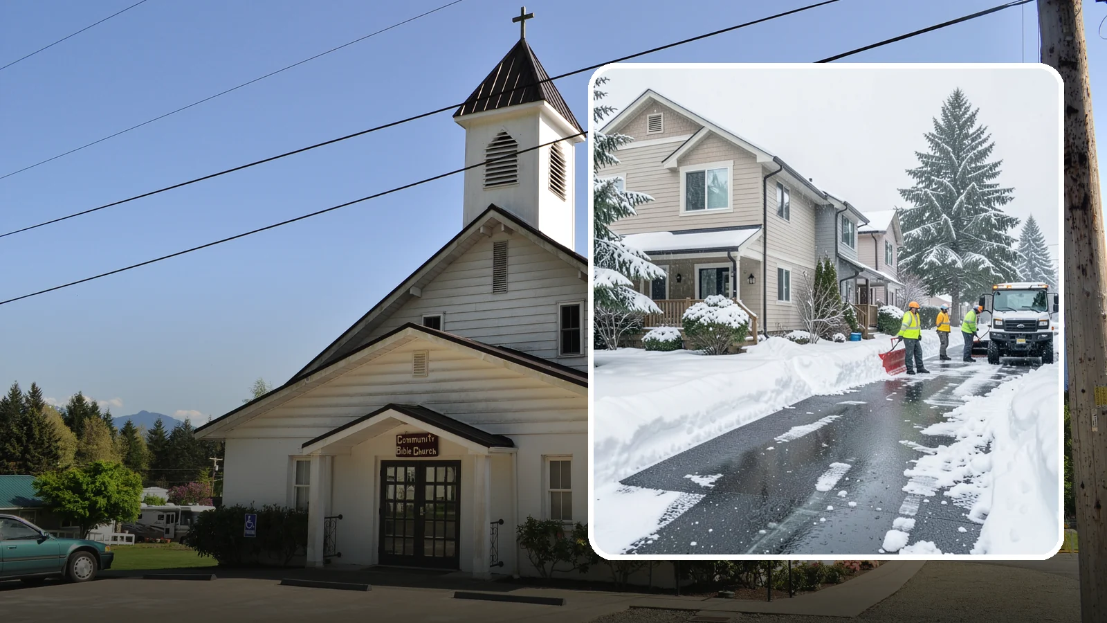 Townhome Snow Removal in Concrete, Skagit County, WA - We clear driveways, shared entries, and walkways for Western Washington townhomes where tight lots and shared access demand...