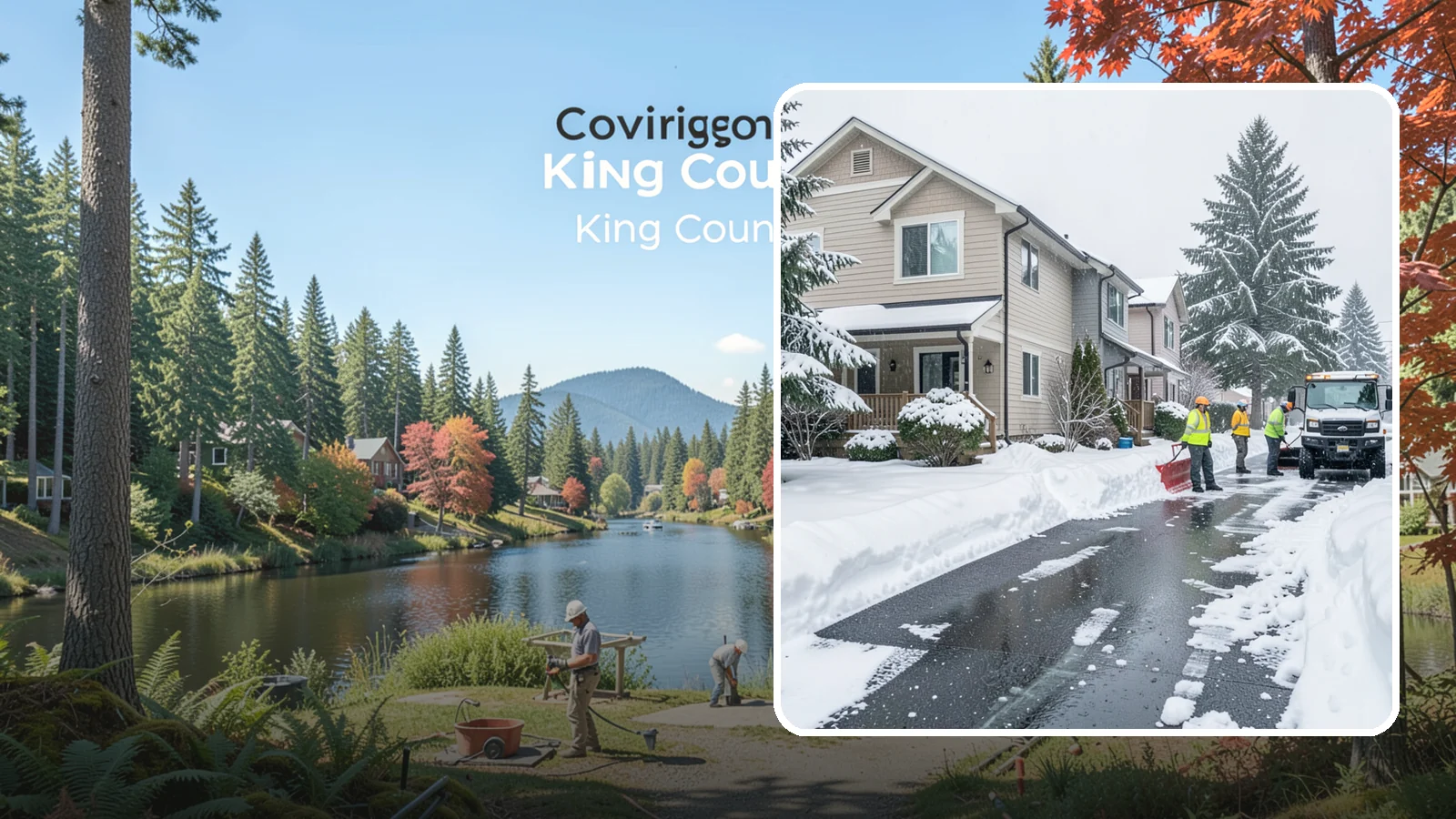 Townhome Snow Removal in Covington, King County, WA - We clear driveways, shared entries, and walkways for Western Washington townhomes where tight lots and shared access demand...
