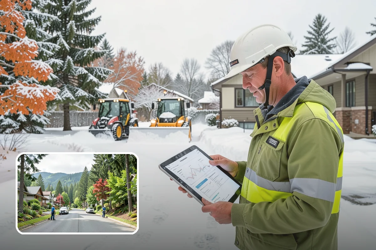 Townhome Snow Removal in Darrington, Snohomish County, WA - Coordinates clearing across shared driveways and entries