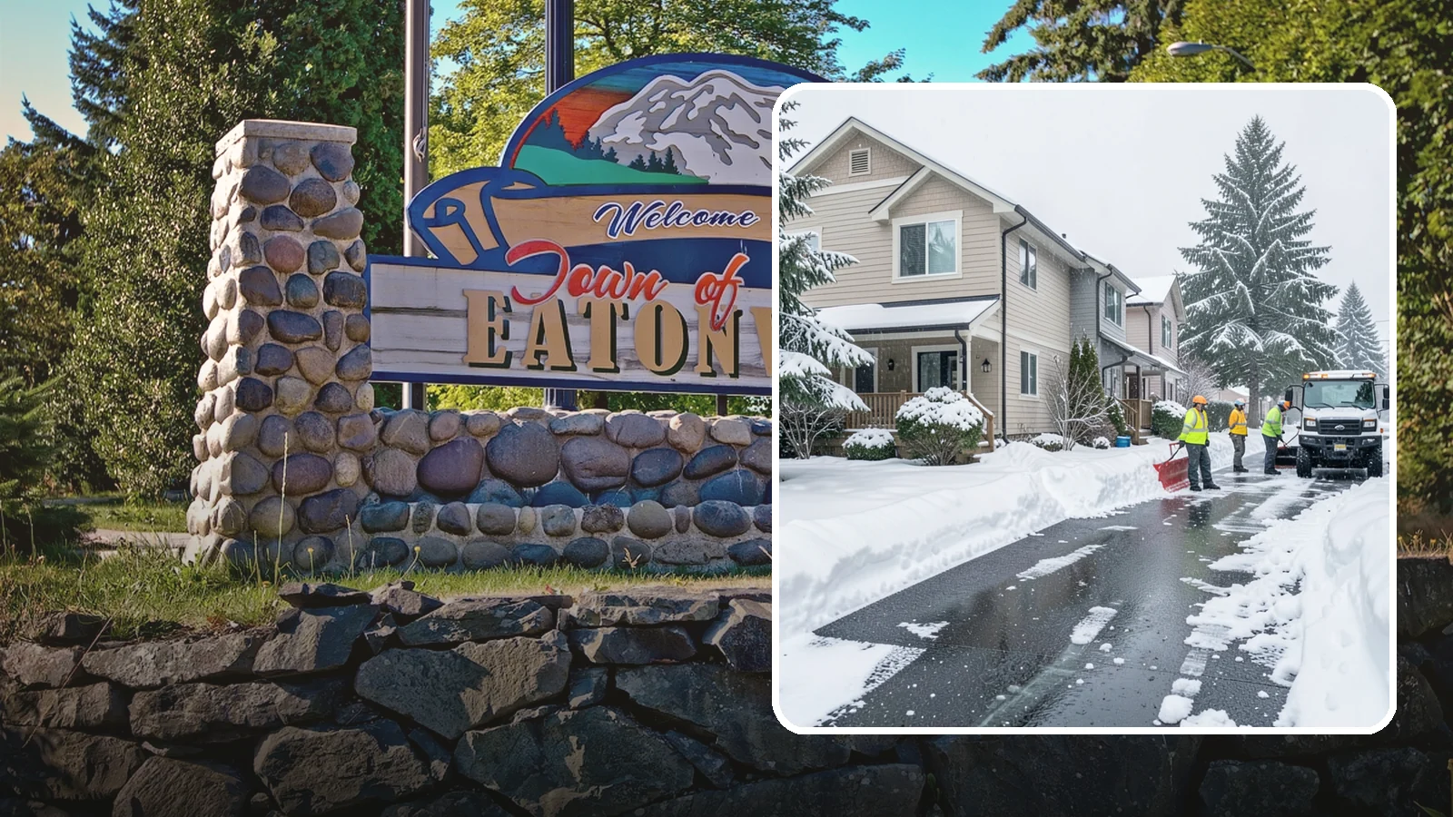 Townhome Snow Removal in Eatonville, Pierce County, WA - We clear driveways, shared entries, and walkways for Western Washington townhomes where tight lots and shared access demand...