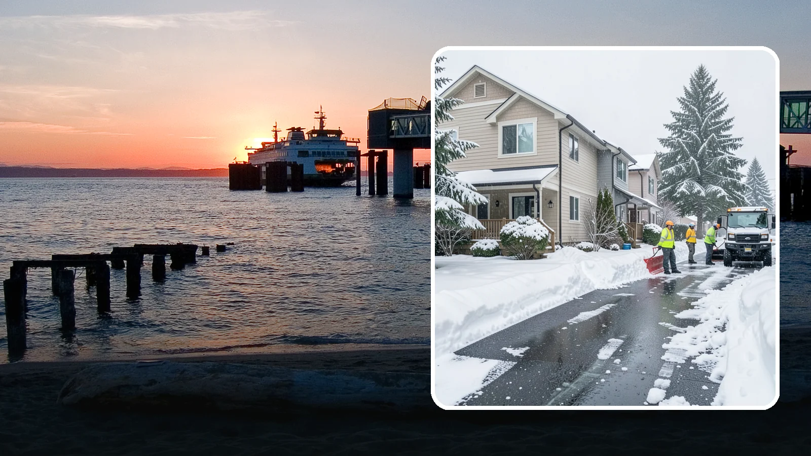 Townhome Snow Removal in Edmonds, Snohomish County, WA - We clear driveways, shared entries, and walkways for Western Washington townhomes where tight lots and shared access demand...