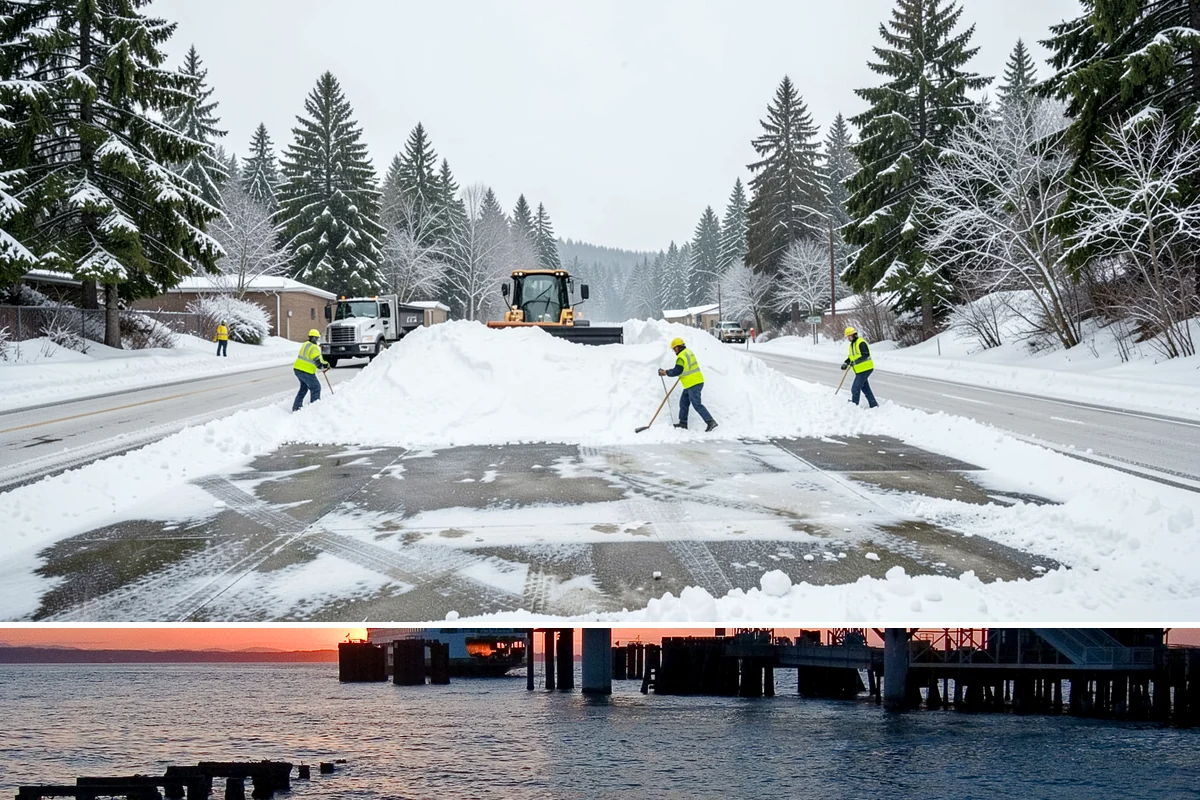 Townhome Snow Removal in Edmonds, Snohomish County, WA - Townhome clusters need prompt clearing with each lowland snowfall and follow-up treatment through the freeze-thaw days that...