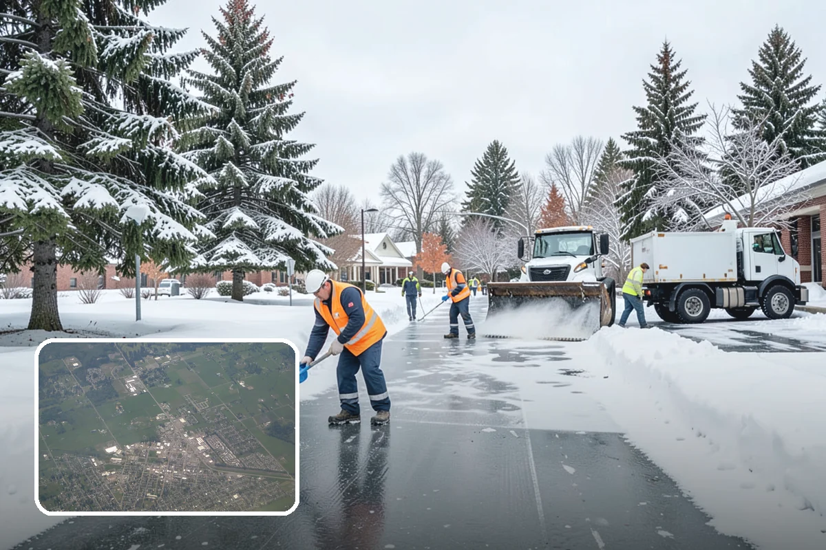 Townhome Snow Removal in Enumclaw, King County, WA - Coordinates clearing across shared driveways and entries
