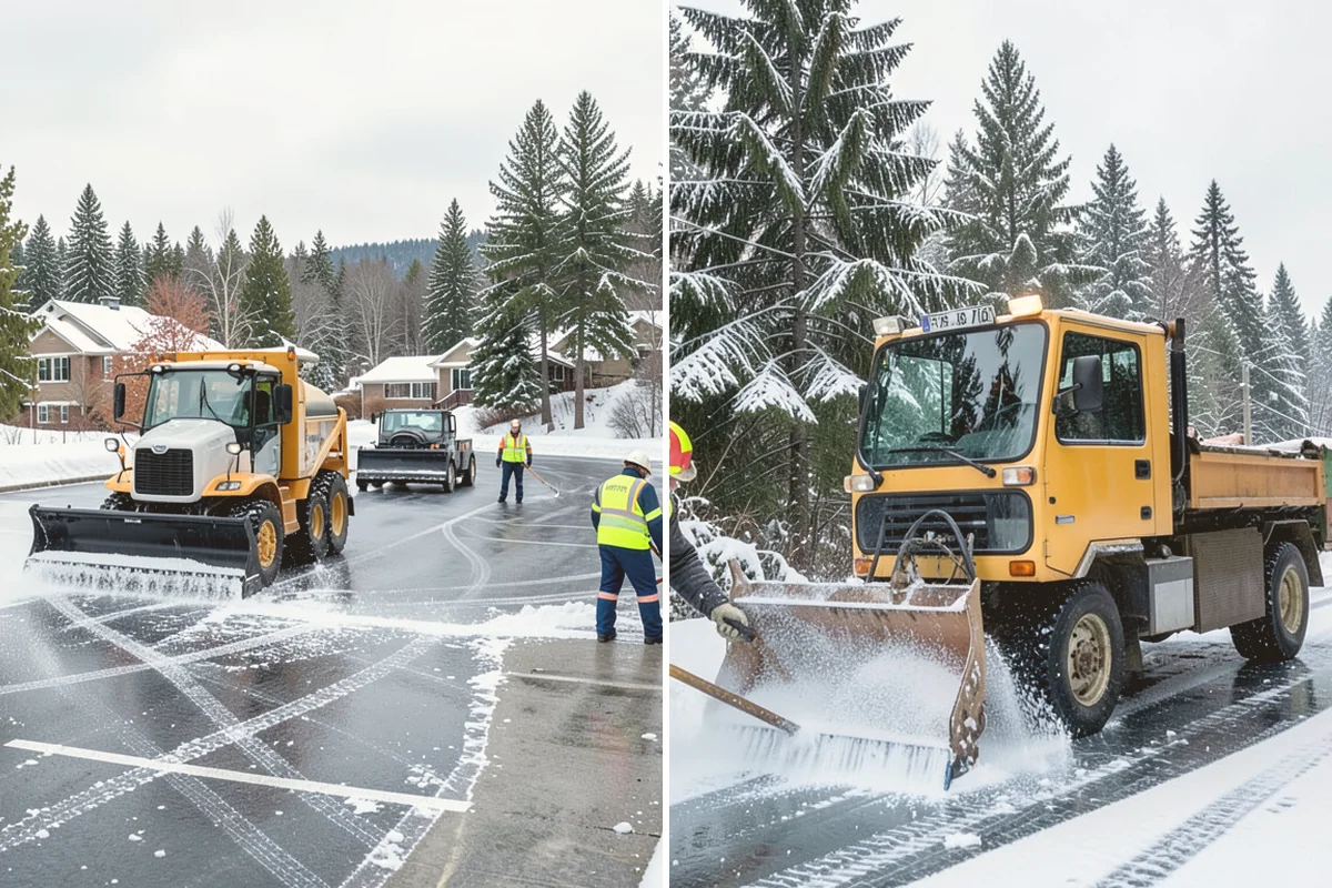 Townhome Snow Removal in Fife, Pierce County, WA - We map shared access, unit boundaries, and staging areas