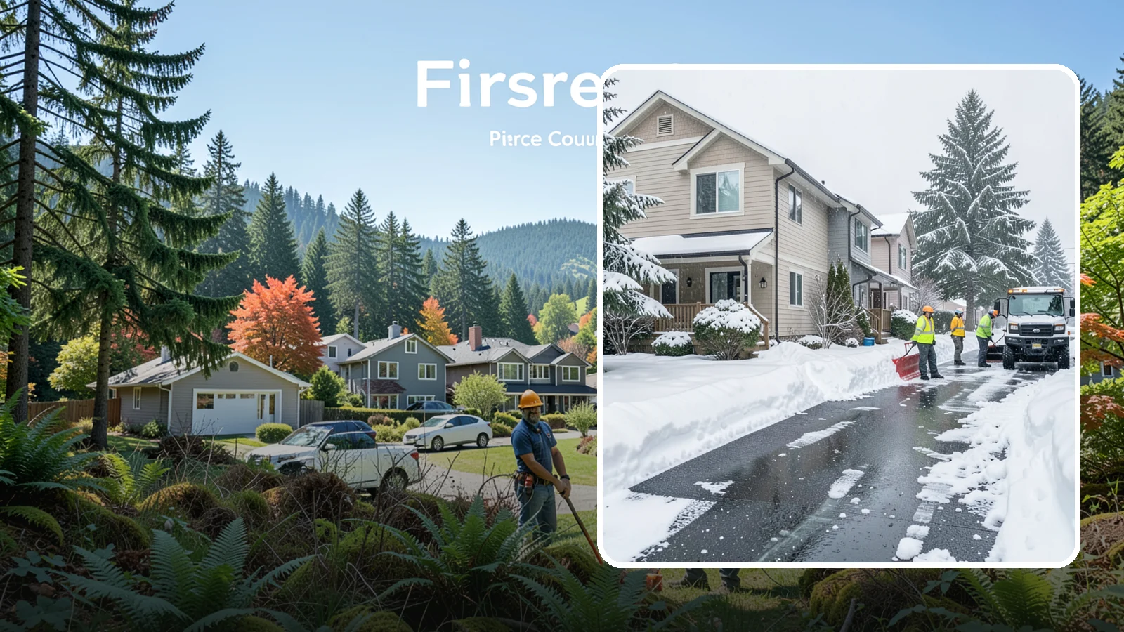 Townhome Snow Removal in Fircrest, Pierce County, WA - We clear driveways, shared entries, and walkways for Western Washington townhomes where tight lots and shared access demand...