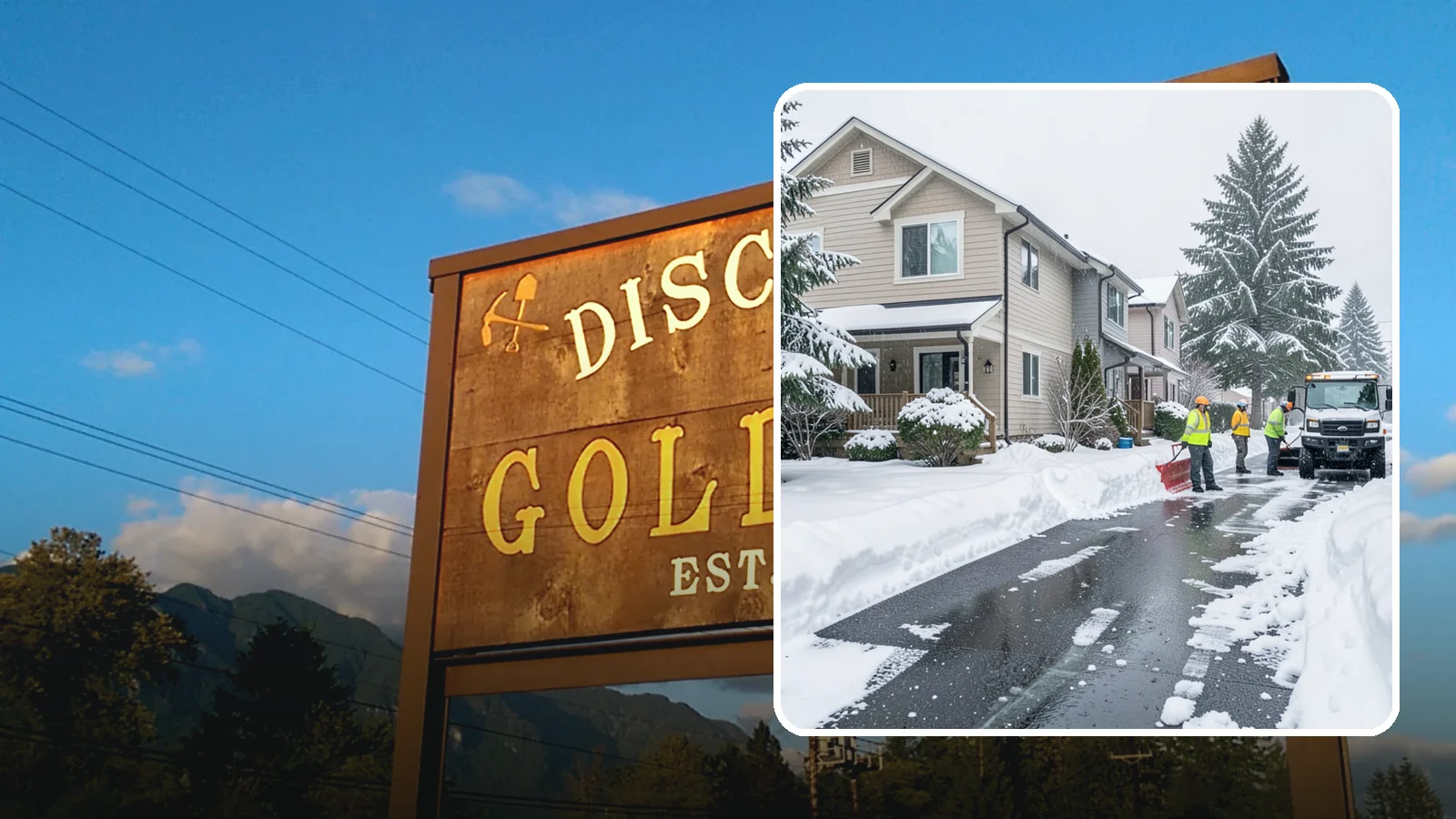 Townhome Snow Removal in Gold Bar, Snohomish County, WA - We clear driveways, shared entries, and walkways for Western Washington townhomes where tight lots and shared access demand...