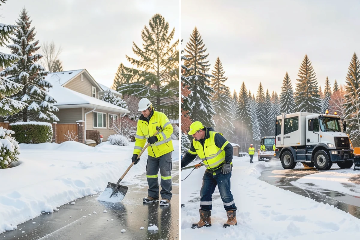 Townhome Snow Removal in Gold Bar, Snohomish County, WA - We map shared access, unit boundaries, and staging areas