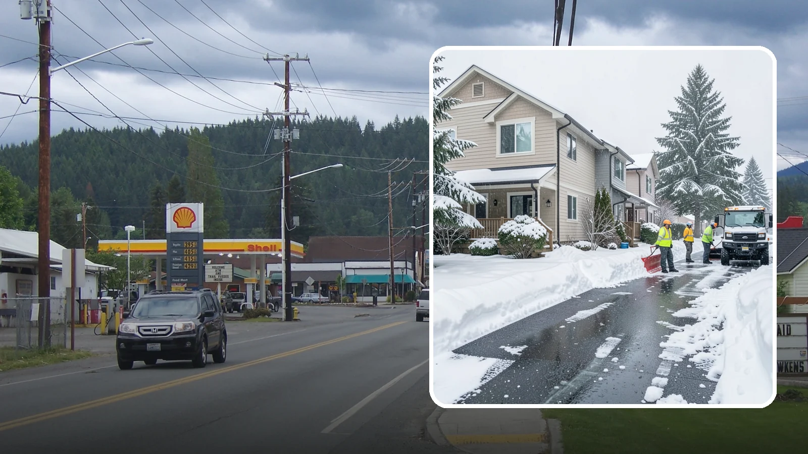 Townhome Snow Removal in Granite Falls, Snohomish County, WA - We clear driveways, shared entries, and walkways for Western Washington townhomes where tight lots and shared access demand...