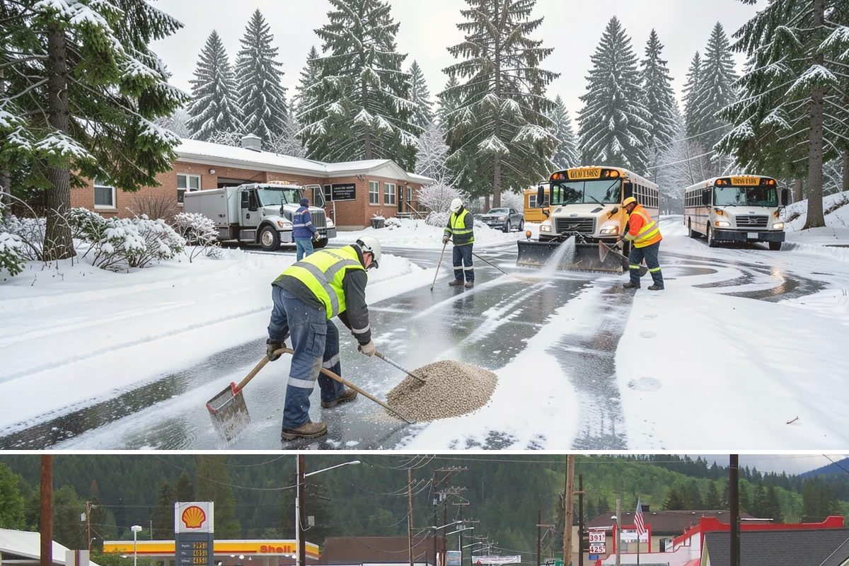 Townhome Snow Removal in Granite Falls, Snohomish County, WA - Townhome clusters need prompt clearing with each lowland snowfall and follow-up treatment through the freeze-thaw days that...
