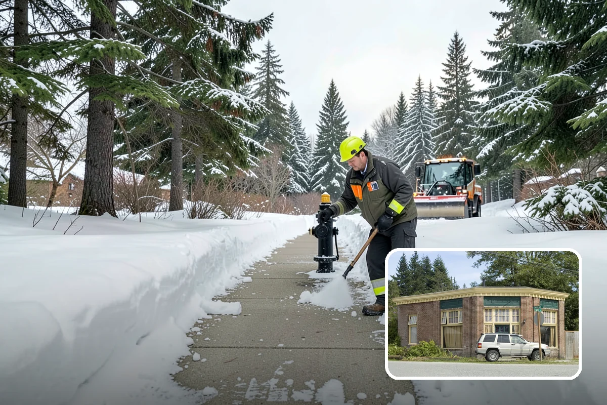 Townhome Snow Removal in Hamilton, Skagit County, WA - Coordinates clearing across shared driveways and entries