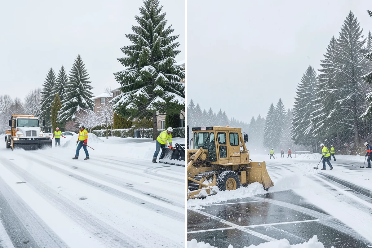 Townhome Snow Removal in Hamilton, Skagit County, WA - We map shared access, unit boundaries, and staging areas