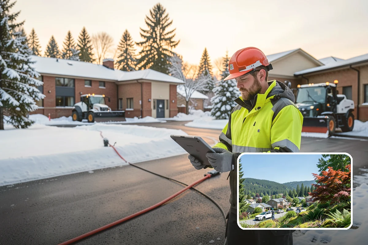 Townhome Snow Removal in Index, Snohomish County, WA - Coordinates clearing across shared driveways and entries