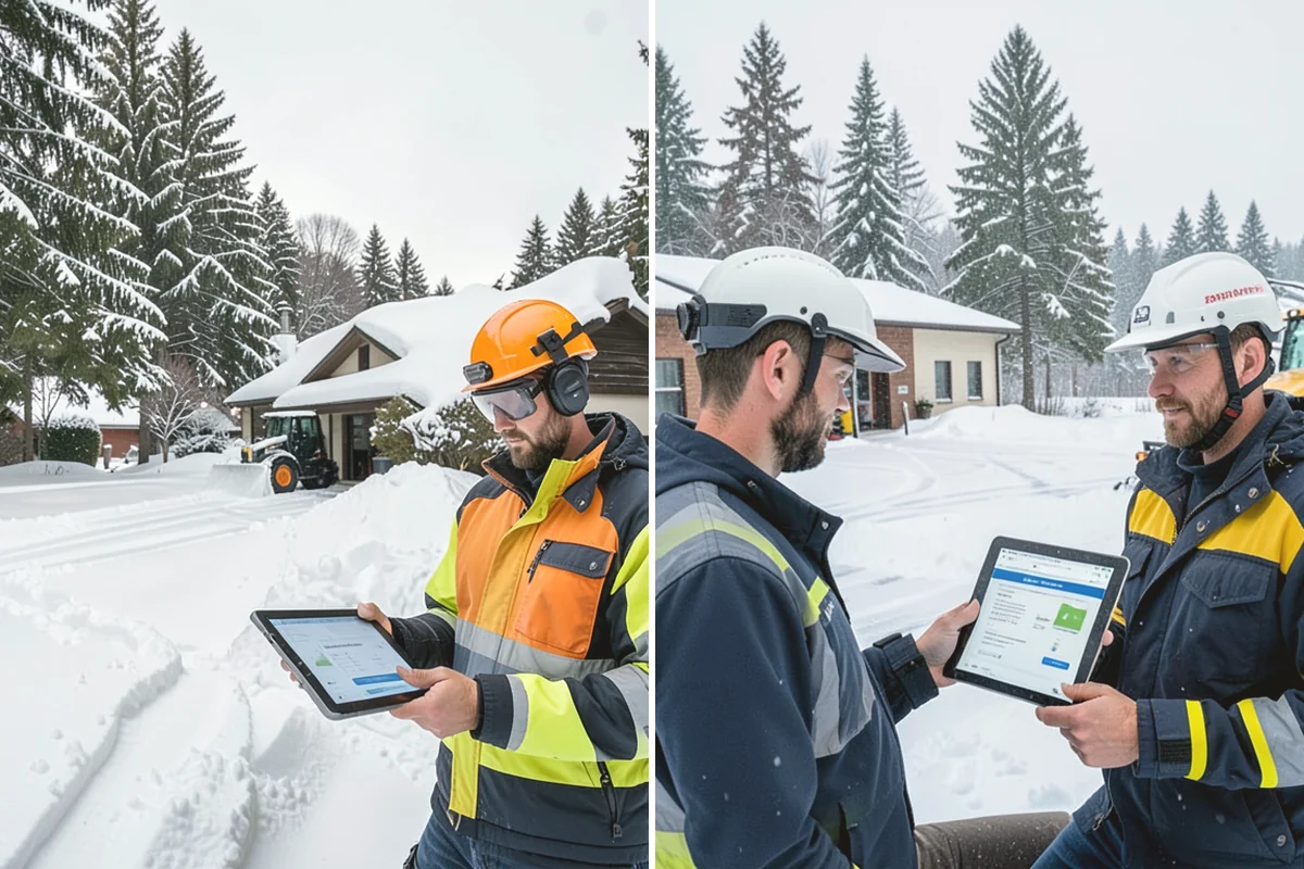 Townhome Snow Removal in Issaquah, King County, WA - We map shared access, unit boundaries, and staging areas