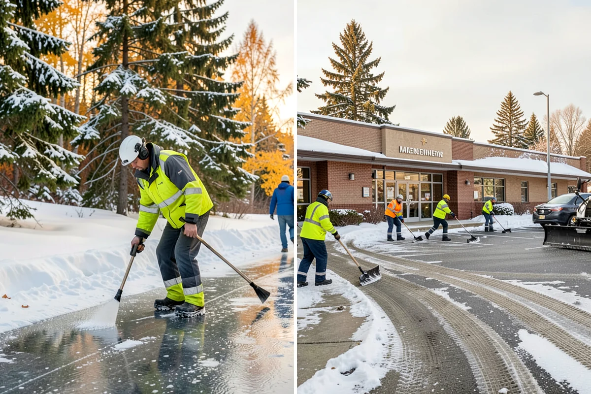Townhome Snow Removal in Kenmore, King County, WA - We map shared access, unit boundaries, and staging areas
