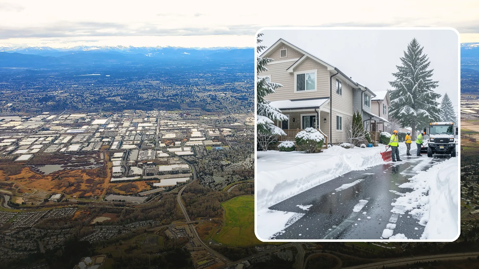 Townhome Snow Removal in Kent, King County, WA - We clear driveways, shared entries, and walkways for Western Washington townhomes where tight lots and shared access demand...