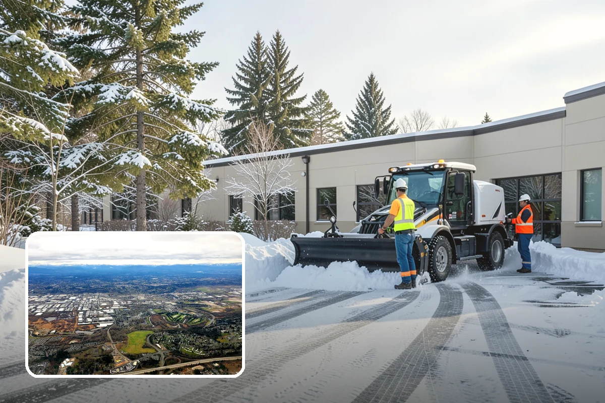 Townhome Snow Removal in Kent, King County, WA - Coordinates clearing across shared driveways and entries