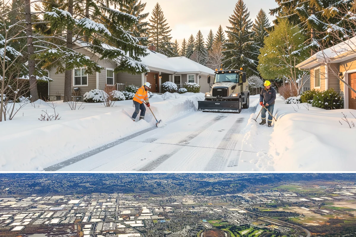 Townhome Snow Removal in Kent, King County, WA - Townhome clusters need prompt clearing with each lowland snowfall and follow-up treatment through the freeze-thaw days that...