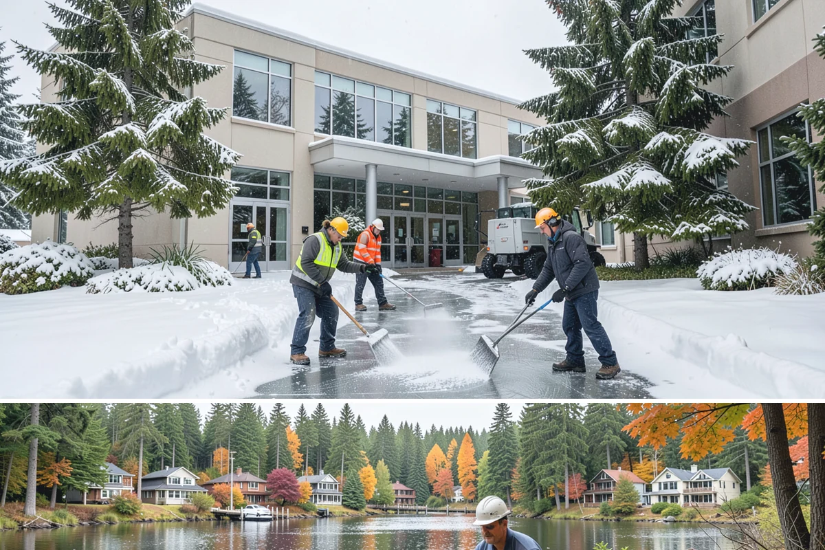 Townhome Snow Removal in La Conner, Skagit County, WA - Townhome clusters need prompt clearing with each lowland snowfall and follow-up treatment through the freeze-thaw days that...