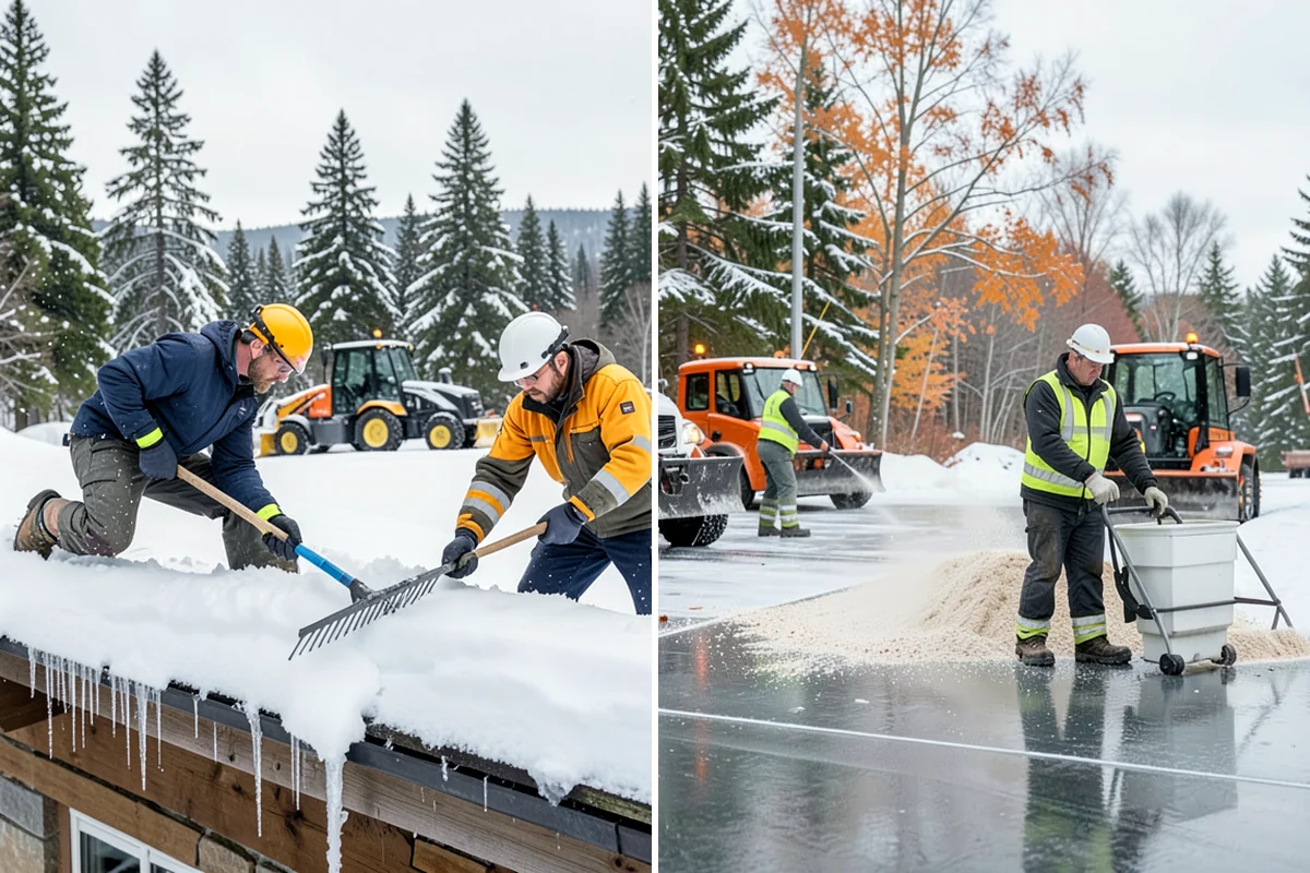 Townhome Snow Removal in Lake Forest Park, King County, WA - We map shared access, unit boundaries, and staging areas