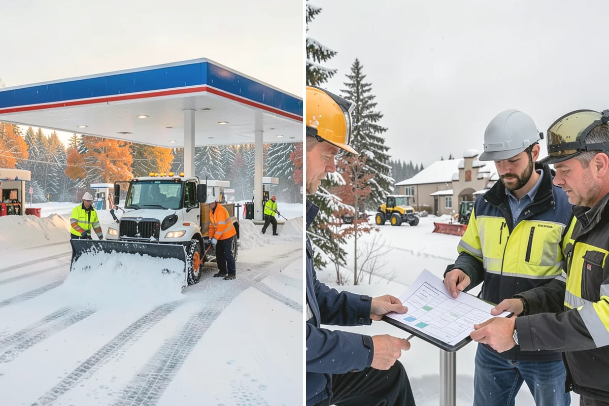 Townhome Snow Removal in Lake Stevens, Snohomish County, WA - We map shared access, unit boundaries, and staging areas