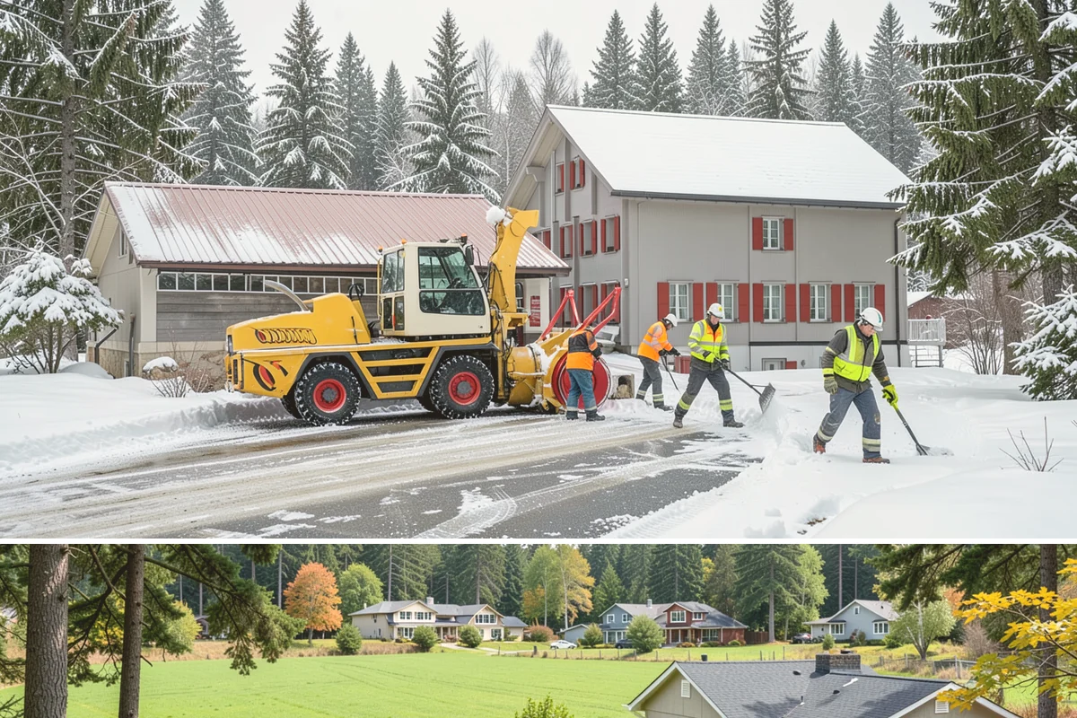 Townhome Snow Removal in Lyman, Skagit County, WA - Townhome clusters need prompt clearing with each lowland snowfall and follow-up treatment through the freeze-thaw days that...
