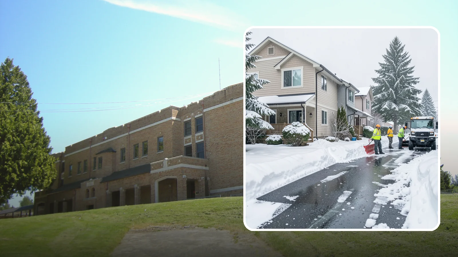 Townhome Snow Removal in Maple Valley, King County, WA - We clear driveways, shared entries, and walkways for Western Washington townhomes where tight lots and shared access demand...