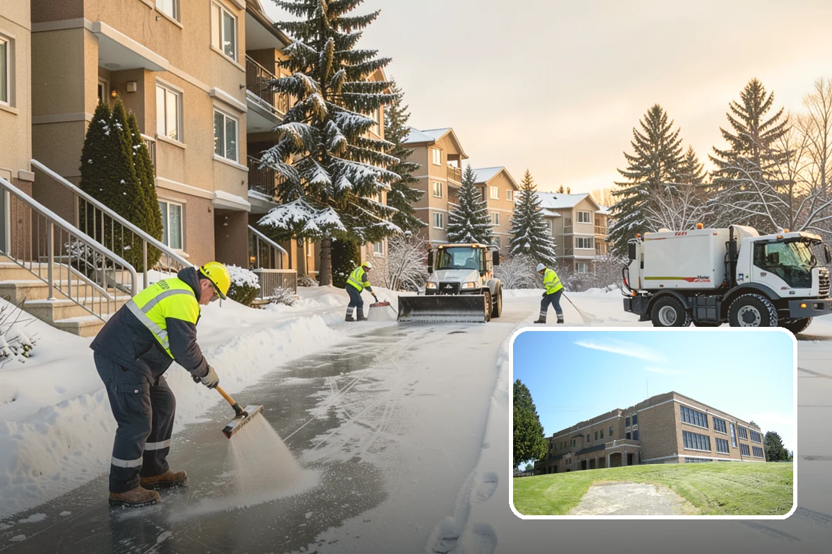 Townhome Snow Removal in Maple Valley, King County, WA - Coordinates clearing across shared driveways and entries