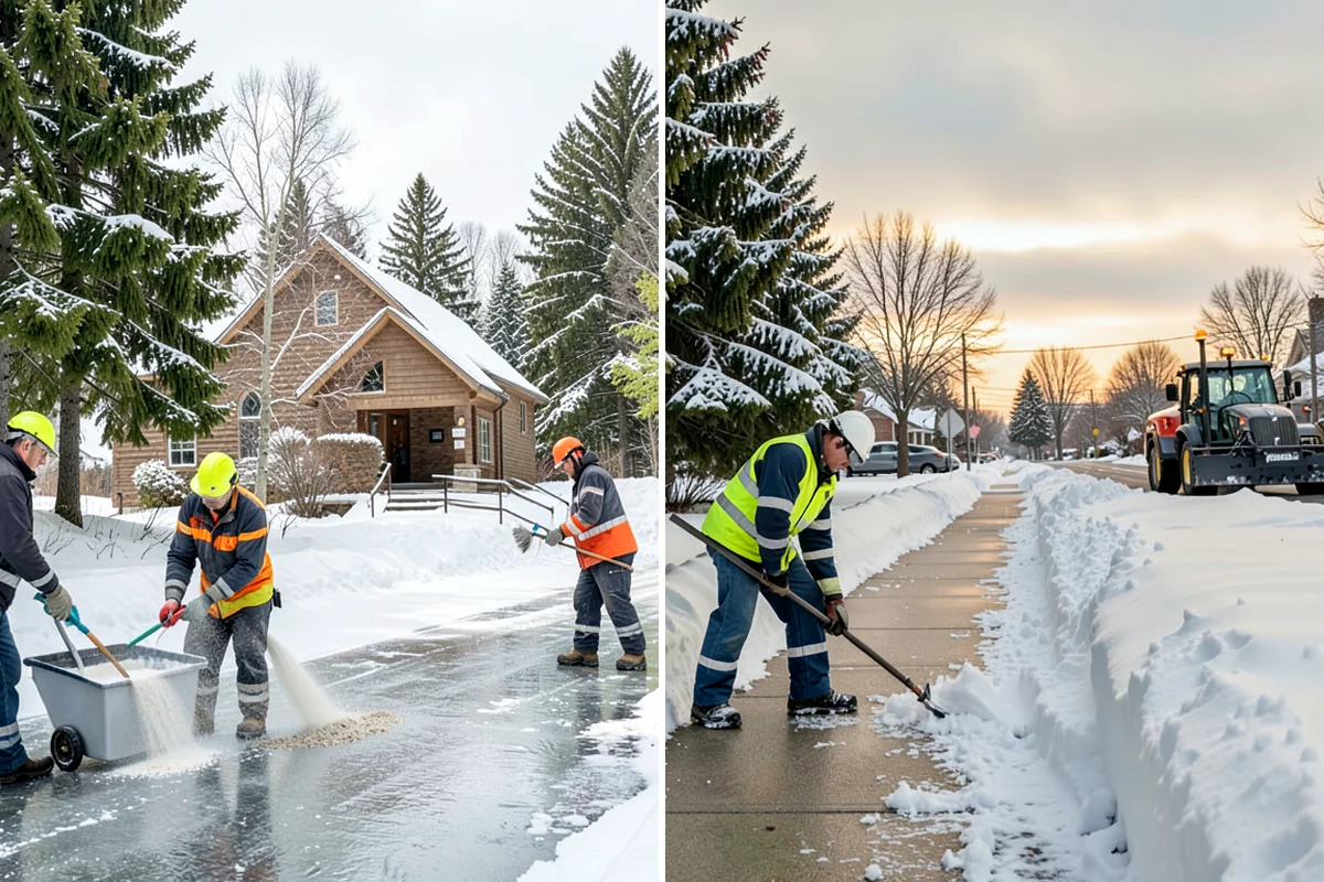 Townhome Snow Removal in Maple Valley, King County, WA - We map shared access, unit boundaries, and staging areas