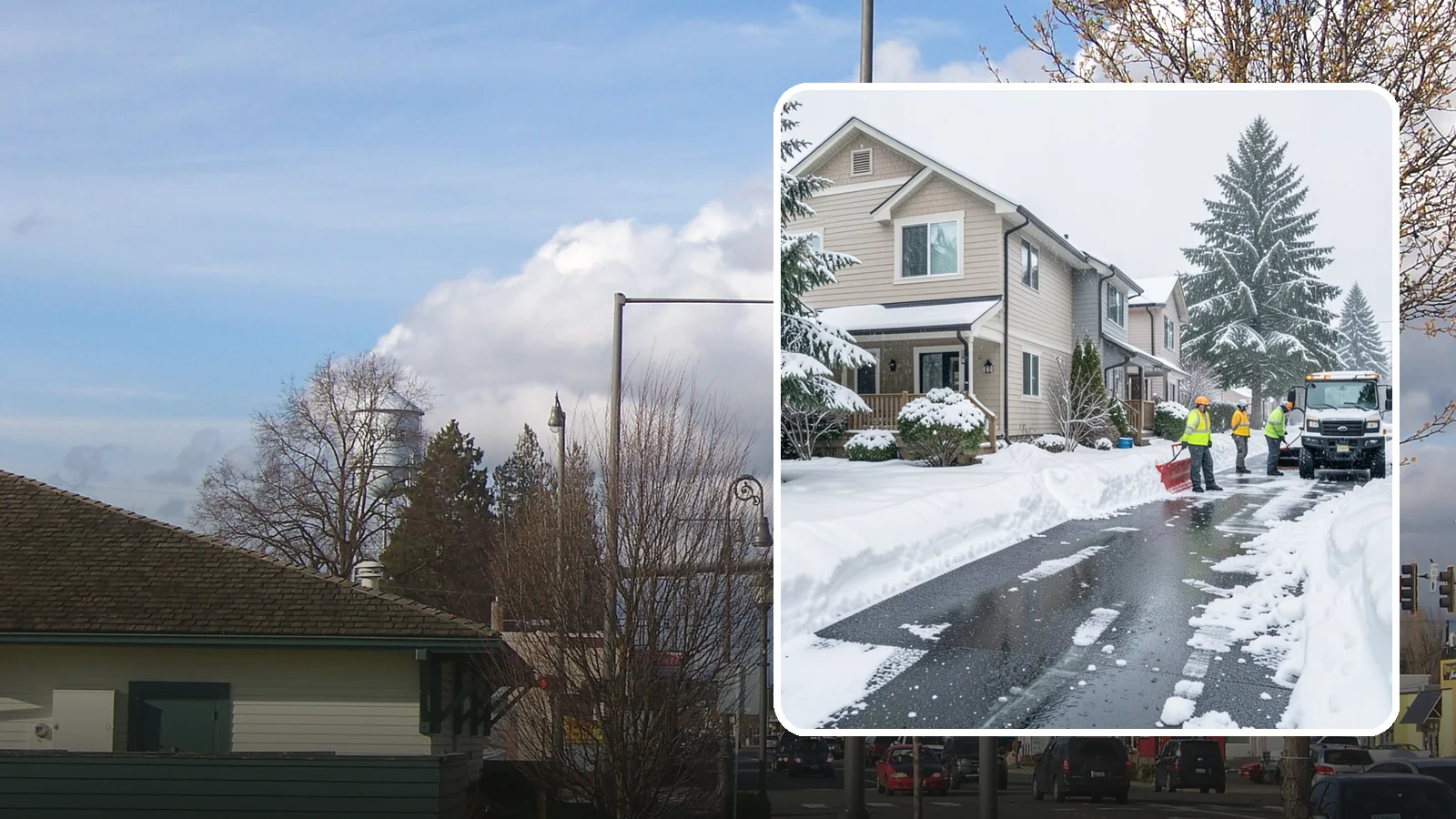 Townhome Snow Removal in Marysville, Snohomish County, WA - We clear driveways, shared entries, and walkways for Western Washington townhomes where tight lots and shared access demand...