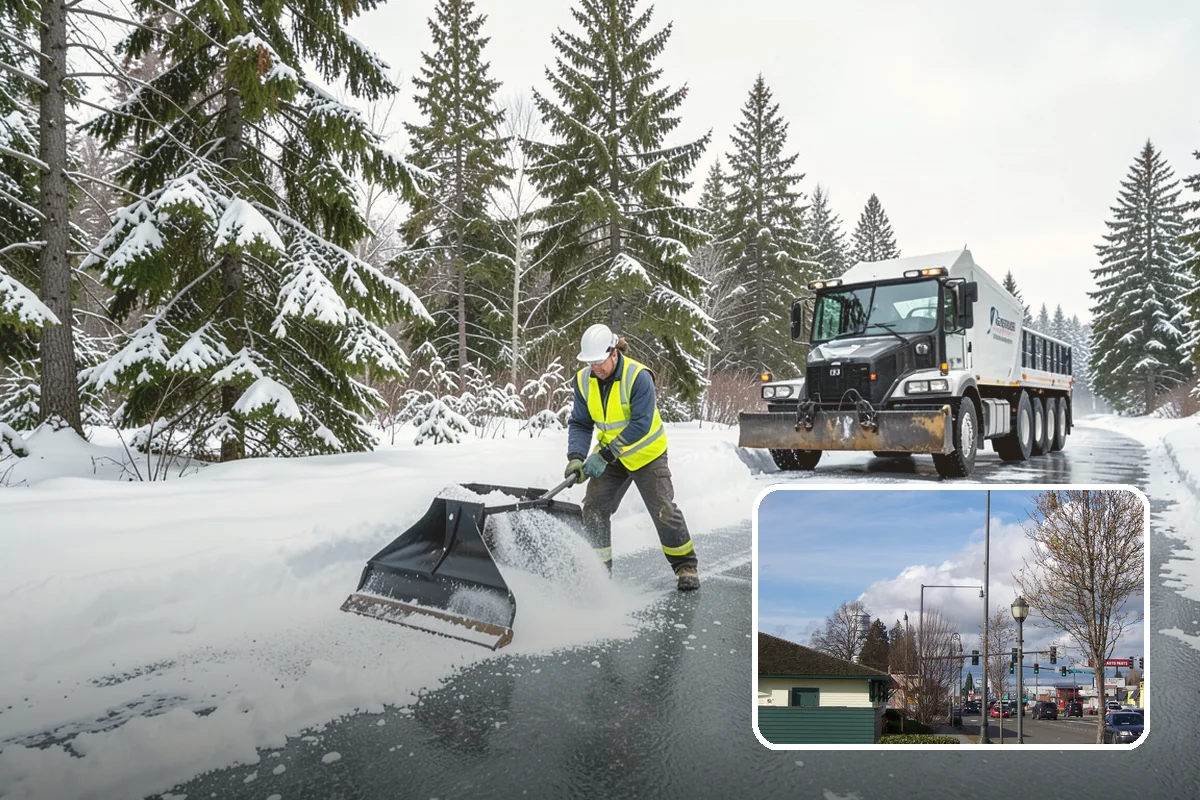 Townhome Snow Removal in Marysville, Snohomish County, WA - Coordinates clearing across shared driveways and entries