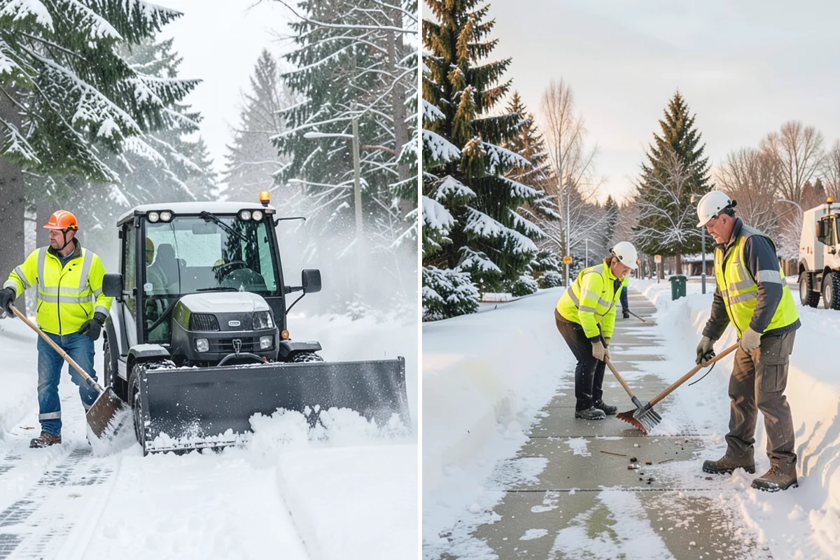 Townhome Snow Removal in Medina, King County, WA - We map shared access, unit boundaries, and staging areas
