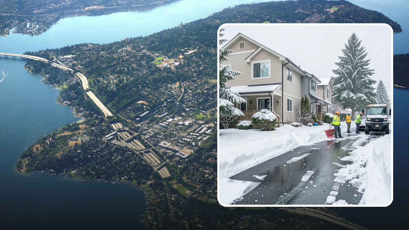 Townhome Snow Removal in Mercer Island, King County, WA - We clear driveways, shared entries, and walkways for Western Washington townhomes where tight lots and shared access demand...