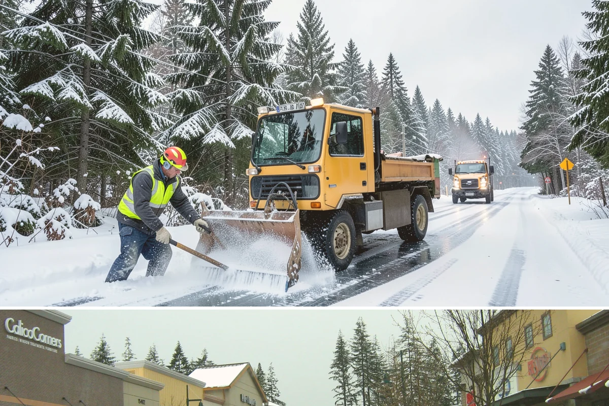 Townhome Snow Removal in Mill Creek, Snohomish County, WA - Townhome clusters need prompt clearing with each lowland snowfall and follow-up treatment through the freeze-thaw days that...