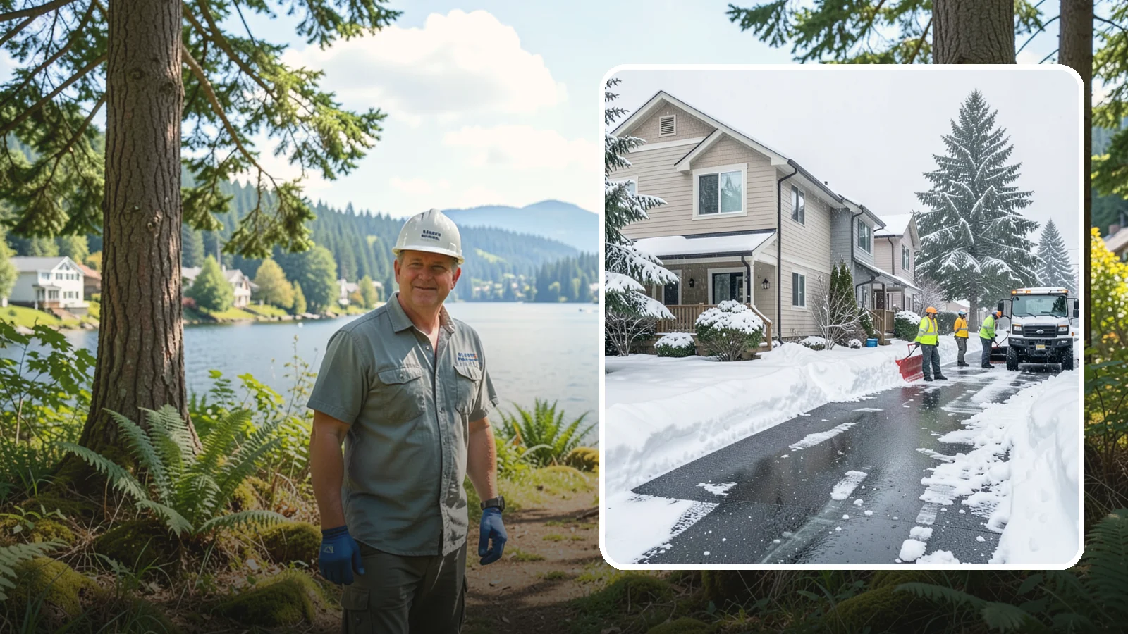 Townhome Snow Removal in Milton, King County, WA - We clear driveways, shared entries, and walkways for Western Washington townhomes where tight lots and shared access demand...