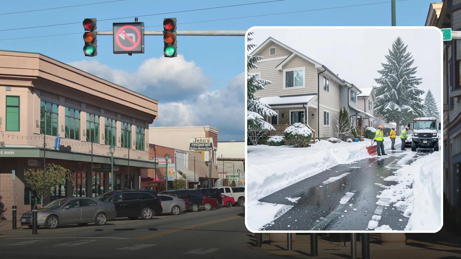 Townhome Snow Removal in Monroe, Snohomish County, WA - We clear driveways, shared entries, and walkways for Western Washington townhomes where tight lots and shared access demand...