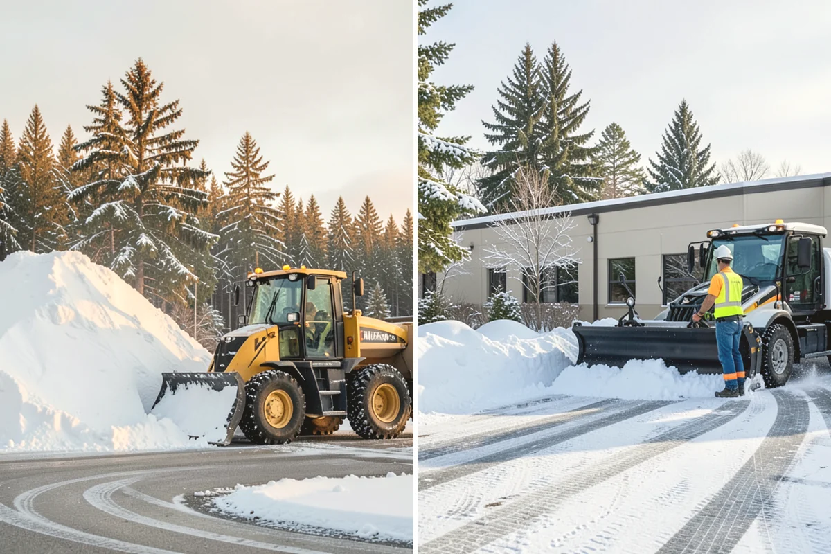 Townhome Snow Removal in Monroe, Snohomish County, WA - We map shared access, unit boundaries, and staging areas