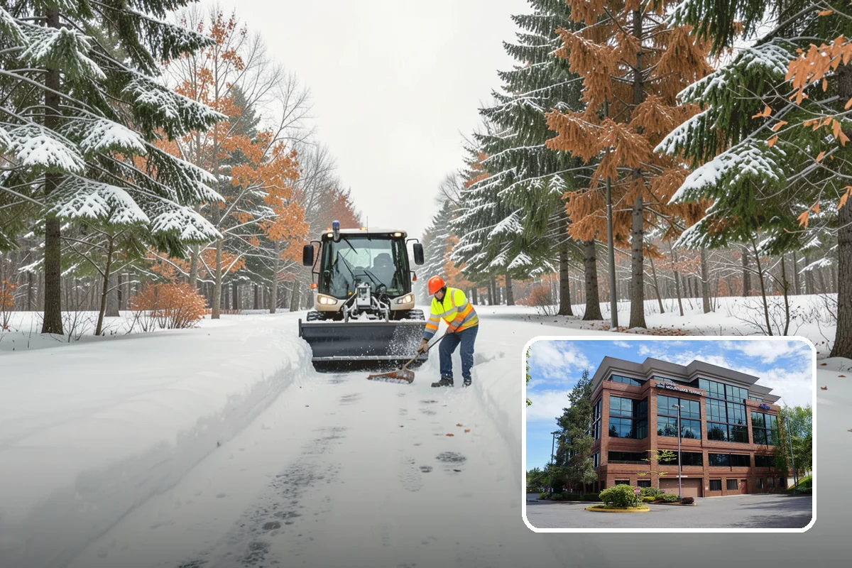 Townhome Snow Removal in Mountlake Terrace, Snohomish County, WA - Coordinates clearing across shared driveways and entries