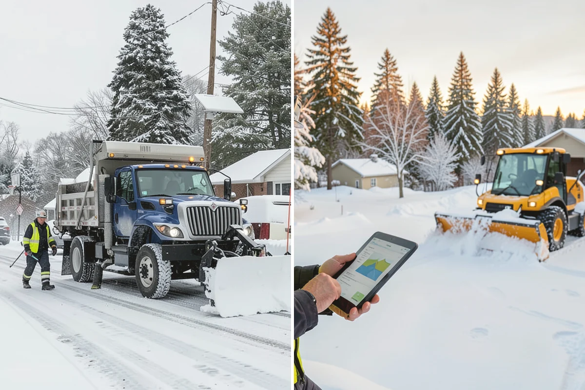 Townhome Snow Removal in Mountlake Terrace, Snohomish County, WA - We map shared access, unit boundaries, and staging areas