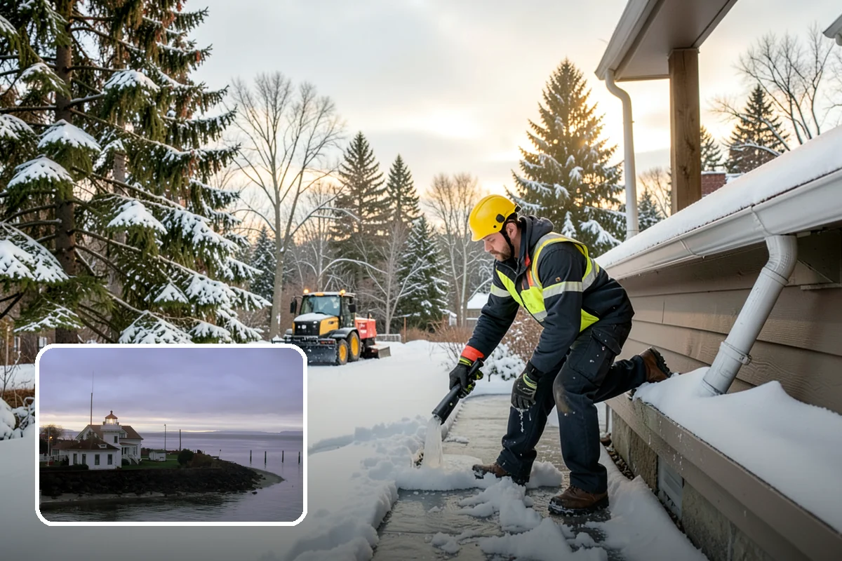 Townhome Snow Removal in Mukilteo, Snohomish County, WA - Coordinates clearing across shared driveways and entries